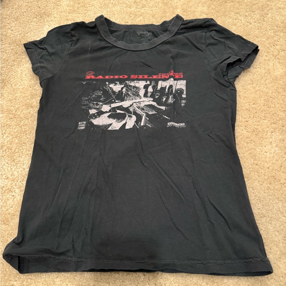 Brandy Melville Black Graphic Tee